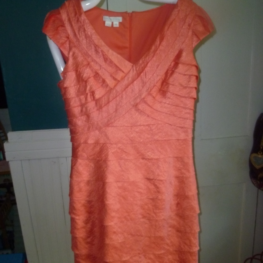beautiful peach London Times sz 8 dress